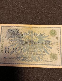 100 Mark Reichsbanknote Berlin 7. Februar 1908 Grün - Kolkwitz