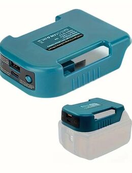Akku-Adapter für 18-V-Lithiumbatterien von Makita – Tragbare Schnellladestation mit 5-V-USB- und 18-W-Typ-C-Anschluss - Wuppertal