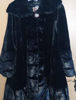 Damen - Gr. 50 - Webpelzmantel kurz - schwarz - neuwertig - Berlin