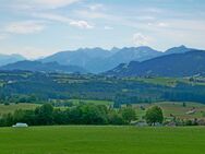 Großes Baugrundstück in Südrandlage eines Weilers zwischen Kempten und Füssen mit gigantischer Bergsicht im schönen Oberallgäu - Oy-Mittelberg