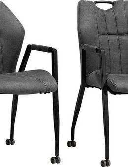 OMG Design Armlehnstuhl Point (Set, 2 St), Esszimmerstuhl mit Rollen, Bürostuhl