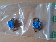 Ohrclips Kristall-Optik blau - Wildau