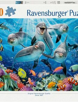 Ravensburger Puzzle Delfine im Korallenriff, 500 Puzzleteile, Made in Germany