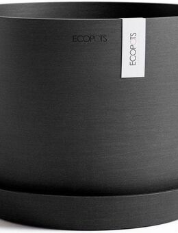 ECOPOTS Blumentopf Stockholm 24 Dunkelgrau, für innen und außen: frostsicher, bruchsicher und lichtbeständig