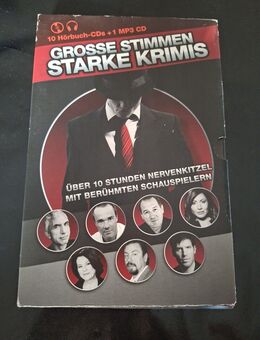 Neue - 10 Hörbuch-CDs, Grosse Stimmen-Starke Krimis, berühm. Schauspieler, Nerv - Essen
