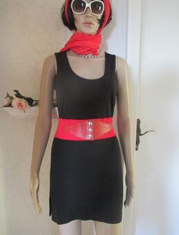 NEU * Abend * Ausgeh * Cocktail * Tanz * Etui * ärmellos * Strech * Mini-  Kleid * Tunika "BIBA by ESCADA" Gr. 38- 40/ S- M * schwarz * Gothic * - Riedlingen