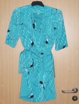 Kostüm Kleid / Abendkleid 2-teilig mit Blazer/Jackett - Rock "türkis" Gr. 36 - Andernach