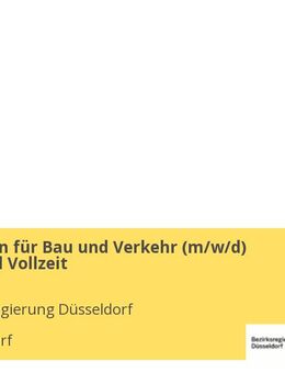 Ingenieur/in für Bau und Verkehr (m/w/d) Teilzeit und Vollzeit - Düsseldorf