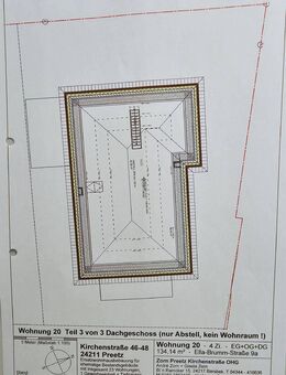 1. OG-Wohnung mit Balkon und Dachterrasse - Preetz (Schleswig-Holstein)