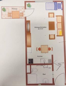 RESERVIERT! Kleine und gepflegte Wohnung zentral in Auggen! Solide vermietet! - Auggen