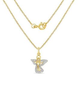 Firetti Kette mit Anhänger Schmuck Geschenk, Engel, mit Diamanten