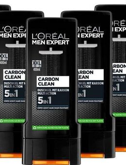 L'ORÉAL PARIS MEN EXPERT Duschgel Carbon Clean 5in1 XXL, 6-tlg., mit Carbon