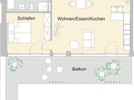 Ansprechende Wohnanlage im Nürnberger Norden: Kernsanierte 2-Zimmer-ETW mit großem Balkon! - Nürnberg