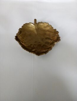 kleines Messing Blatt Schale - Essen
