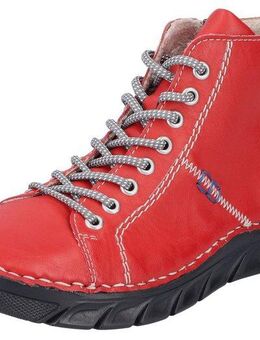 Rieker Schnürboots, Schnürstiefelette, High Top Sneaker, Schnürschuh mit Kontrastnaht