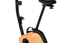 Christopeit Sport® Heimtrainer HT 2.2 (Elegante Holzoptik, 3-teilige Pedalarmkurbel), Schwungmasse ca. 5 kg, 8 Widerstandsstufen