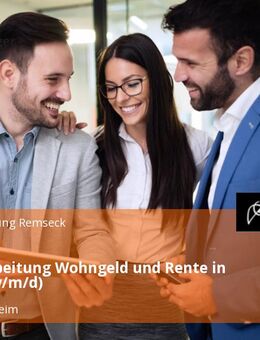 Sachbearbeitung Wohngeld und Rente in Teilzeit (w/m/d) - Remseck (Neckar) Remseck
