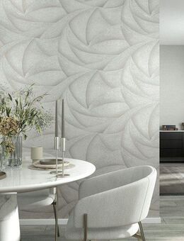 Marburg Vliestapete Tapete Calm Waves, geprägt, geometrisch, moderne Vliestapete für Wohnzimmer Schlafzimmer Küche
