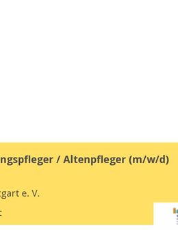 Heilerziehungspfleger / Altenpfleger (m/w/d) - Stuttgart