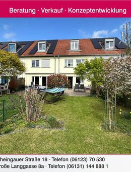 Modernes Niedrigenergiehaus mit Terrasse und schönem eingewachsenem Garten in guter Lage - Geisenheim
