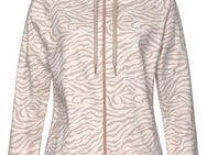 LASCANA Kapuzensweatjacke Sweatshirtjacke mit Details in Roségold, Loungewear