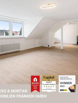 Viel Platz auf einer Ebene: 4-Zimmerwohnung mit Kamin und großer Einbauküche in Pyrbaum - Pyrbaum