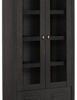 Home affaire Bücherregal Soeren, massiver Kiefer, in 2 Höhen, Tiefe 29 cm, Türen mit Klarglas Einsatz