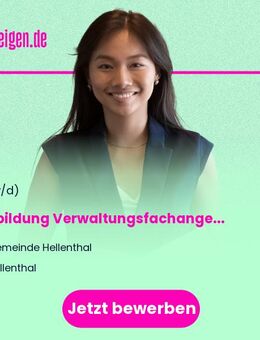 Ausbildung Verwaltungsfachangestellte/r (m/w/d) - Hellenthal