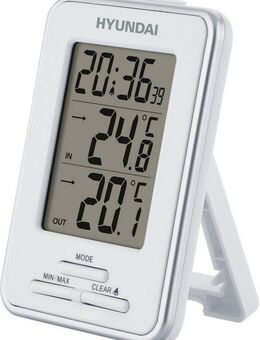 Hyundai Hyundai WS1021 Wetterstation (mit Außensensor, Wandhalterung und Standfunktion)