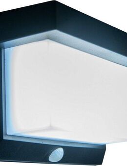 näve LED Solarleuchte Aurel, Bewegungsmelder, LED fest integriert, Kaltweiß, Dämmerungssensor, Bewegungsmelder, Timer, 4 - Funktionen