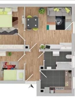 Neu renovierte 3 Zimmer ETW in ruhiger Lage Balkon Stellplatz - Amberg
