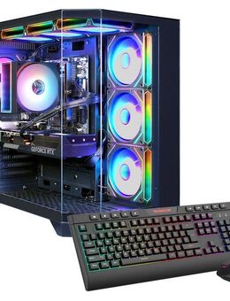 GAMEMAX HYPE-A BK 7522 Gaming-PC (AMD Ryzen 7 9700X, GeForce RTX 5070 Ti, 32 GB RAM, 1000 GB SSD, Luftkühlung aktiv, Windows 11, DDR5 RAM)
