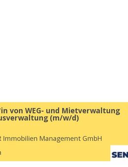 Verwalter *in von WEG- und Mietverwaltung Bereich Hausverwaltung (m/w/d) - München