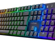 Trust GXT 868 Torix Gaming-Tastatur (kabellose mechanische, QWERTZ Layout, RGB Huano Switches Flache Tasten)
