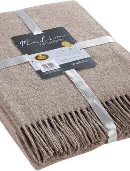 Wolldecke Fransendecke Malin Uni, Gözze, mit Fransen