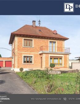 Einfamilienhaus mit großem Grundstück, Doppelgarage & Werkstatt - viel Platz für Familie & Projekte - Lustadt