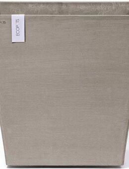 ECOPOTS Blumentopf Rotterdam mit Rollen 50 Taupe, für innen und außen: frostsicher, bruchsicher und lichtbeständig