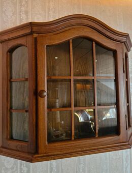 Wandvitrine aus Eichenholz - rustikal - Mörlenbach