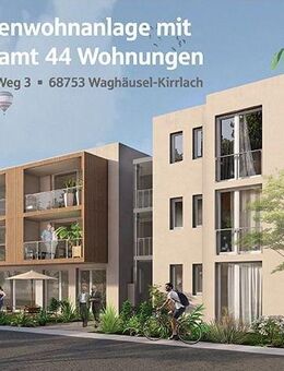 Jetzt Informieren! Hochwertige 3-Zimmer-Neubauwohnung im Betreuten-Wohnen - Waghäusel
