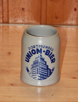 Dortmunder Union-Bier Krug Keramik Steingut Steinzeug 0,5 L alt aber neuwertig - Borken