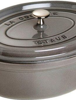 Staub Bräter Cocotte, Gusseisen (1-tlg), robust, langlebig, perfekte Hitzeverteilung, Aromaregen-Deckel