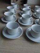 Thomas Trend weiß Porzellan Tassen 11 Kaffeetassen 2 tlg. in 24944