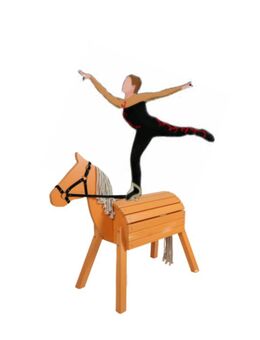 Voltigieren auf dem Holzpferd in Dannefeld - Gardelegen (Hansestadt) Dannefeld