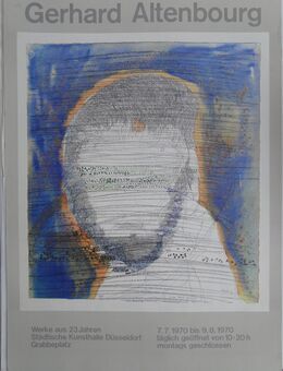 Gerhard Altenbourg Plakat 59 x 84 cm, Kunsthalle Düsseldorf 1970 - Coesfeld