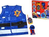 SIMBA Spielzeug-Schutzweste Feuerwehrmann Sam, Feuerwehr Rettungsset, (Set, 3-tlg), mit Taschenlampe und Walkie-Talkie