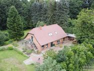 Traumhaftes Grundstück mit Bauernhaus, ca. 7 ha Wald, Teich und Nebengebäude - Brüel