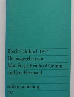 Brecht-Jahrbuch 1974 - Münster