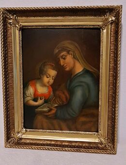 Ölgemälde Antik Heilige Anna Jungfrau Maria Mutter Gottes Ikone Madonna - Nürnberg
