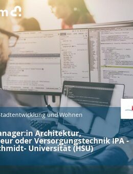 Projektmanager:in Architektur, Bauingenieur oder Versorgungstechnik IPA - Helmut-Schmidt- Universität (HSU) - Hamburg