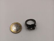 Ring Damen Modeschmuck Farbe schwarz Blumen - Essen